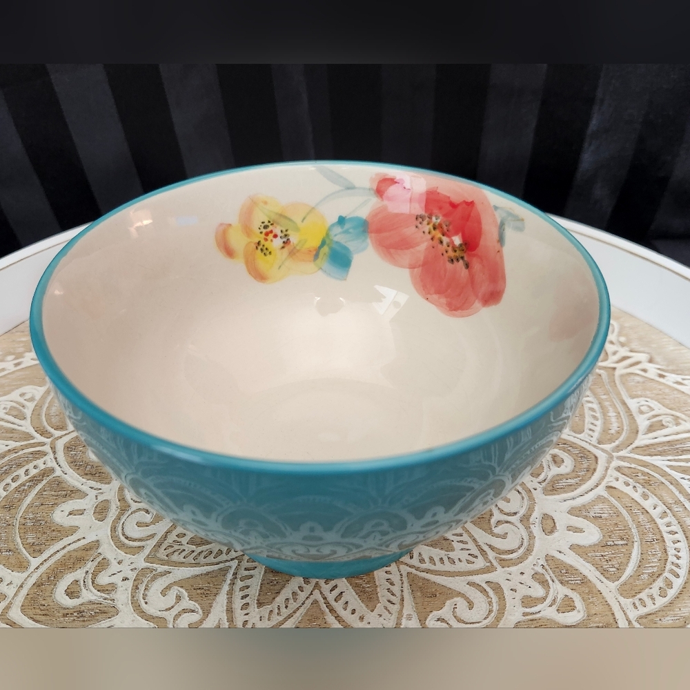 The Pioneer Woman Flea Market 6" footed  Cereal Salad bowl Country Farm House